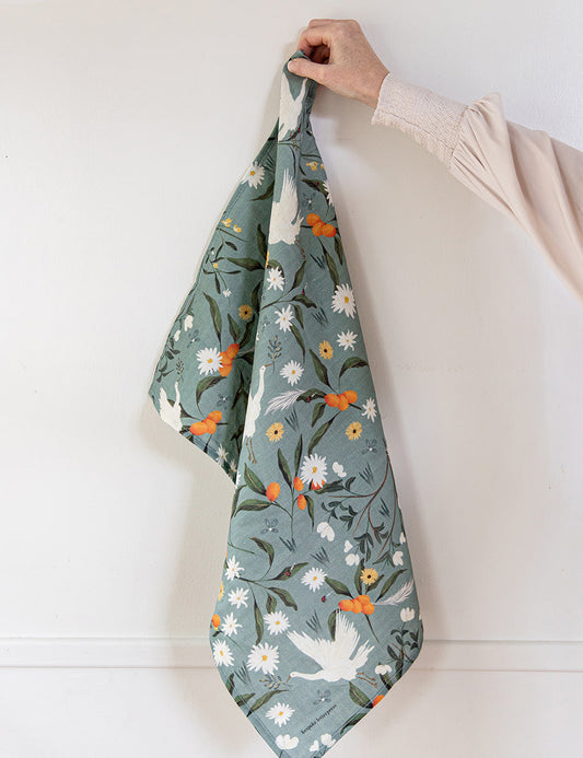 CRANES TEA TOWEL