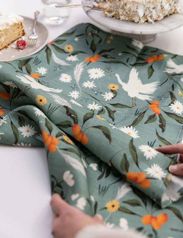 CRANES TEA TOWEL