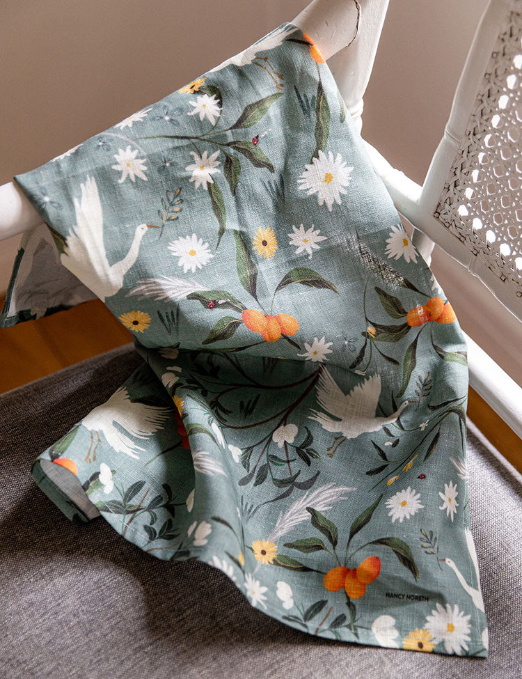 CRANES TEA TOWEL