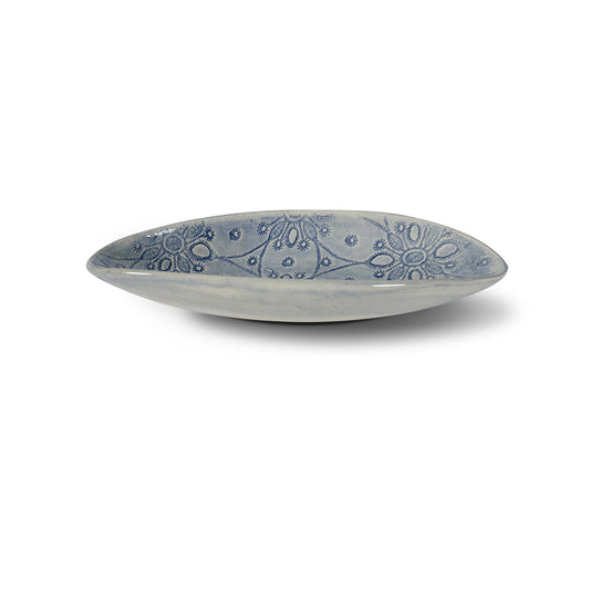 PEBBLE OLIVE - SIDE DISH - BLUE LACE