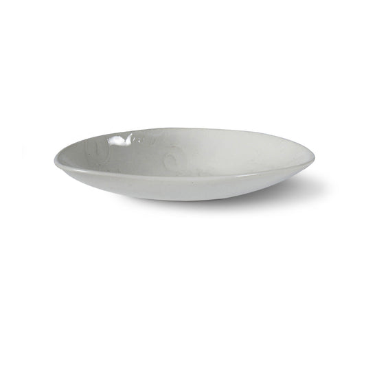PEBBLE OLIVE SIDE DISH - WHITE LACE