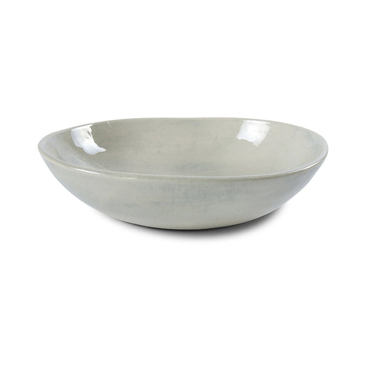 PEBBLE SALAD BOWL MEDIUM - DUCK EGG BEACH SAND