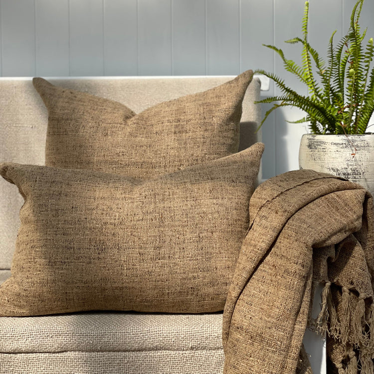 TUSSAR HEAVY WILD SILK CUSHION COVER