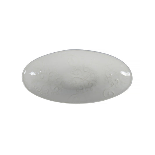 PEBBLE OLIVE SIDE DISH - WHITE LACE