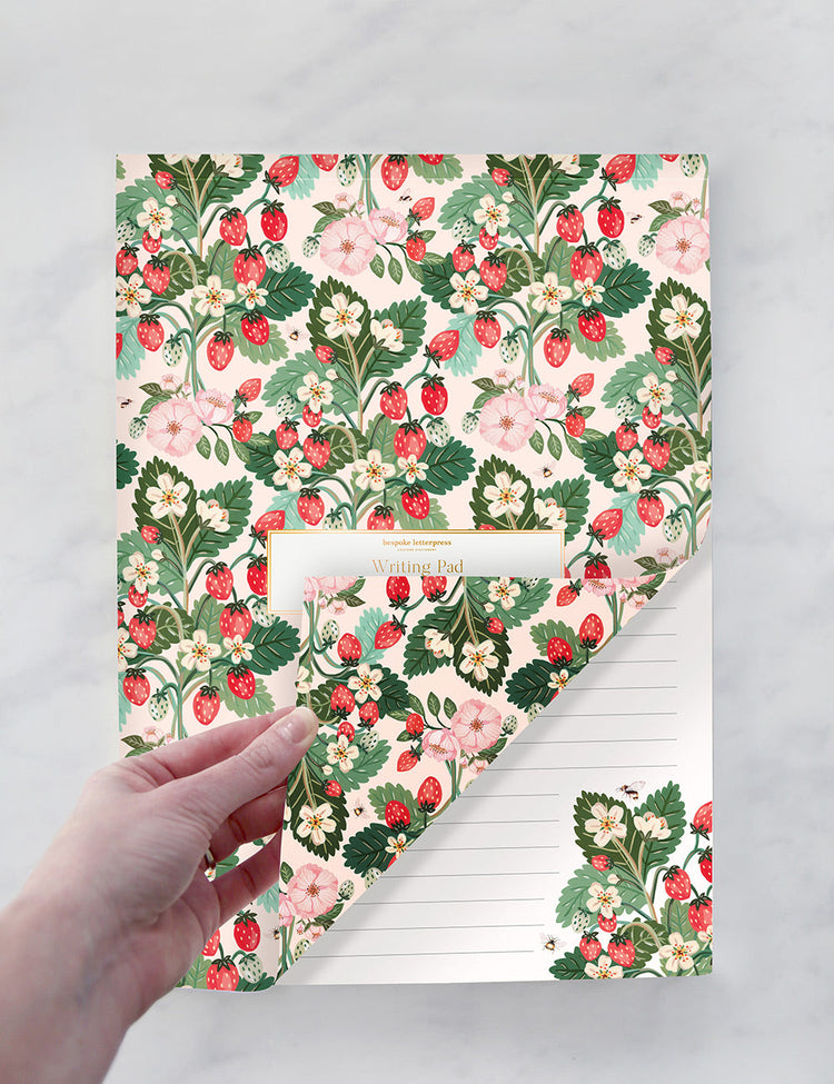 STRAWBERRIES WRITING PAD