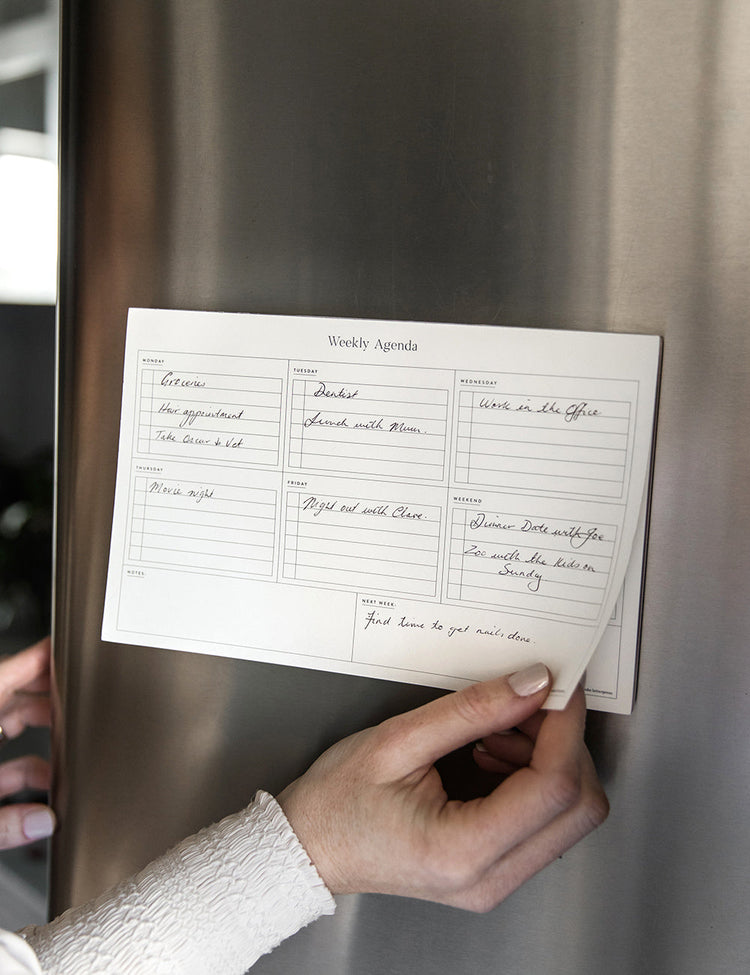 WEEKLY AGENDA FRIDGE NOTEPAD