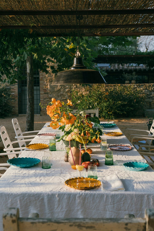 RICE 100% FRENCH LINEN TABLECLOTH