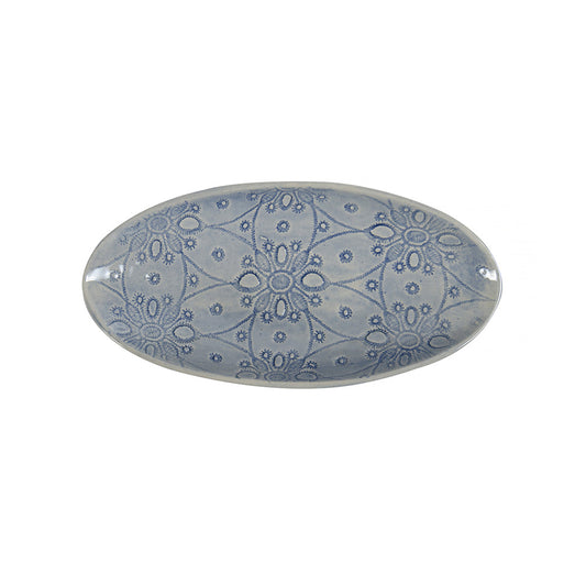 PEBBLE OLIVE - SIDE DISH - BLUE LACE